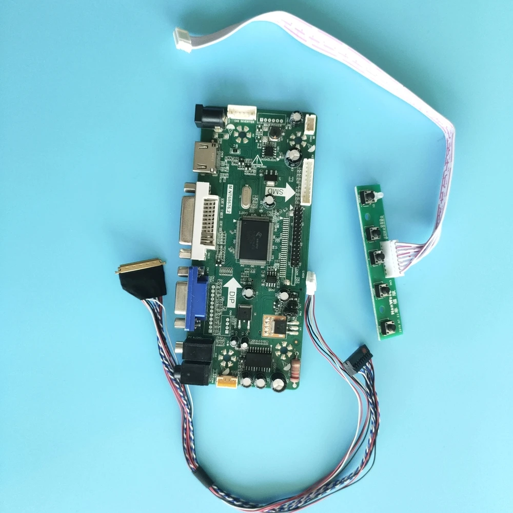 

Kit for B156XW02 V7/B156XW02 V1 HW0A panel 1366X768 Display 15.6" 40pin LCD LED HDMI+DVI+VGA Screen M.NT68676 Controller Board