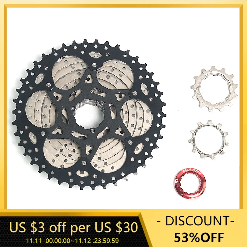 

Кассета MTB, 10 скоростей, 11-42T, звездочки, свободное колесо, широкое соотношение, аксессуары для горного велосипеда, кассета Shimano