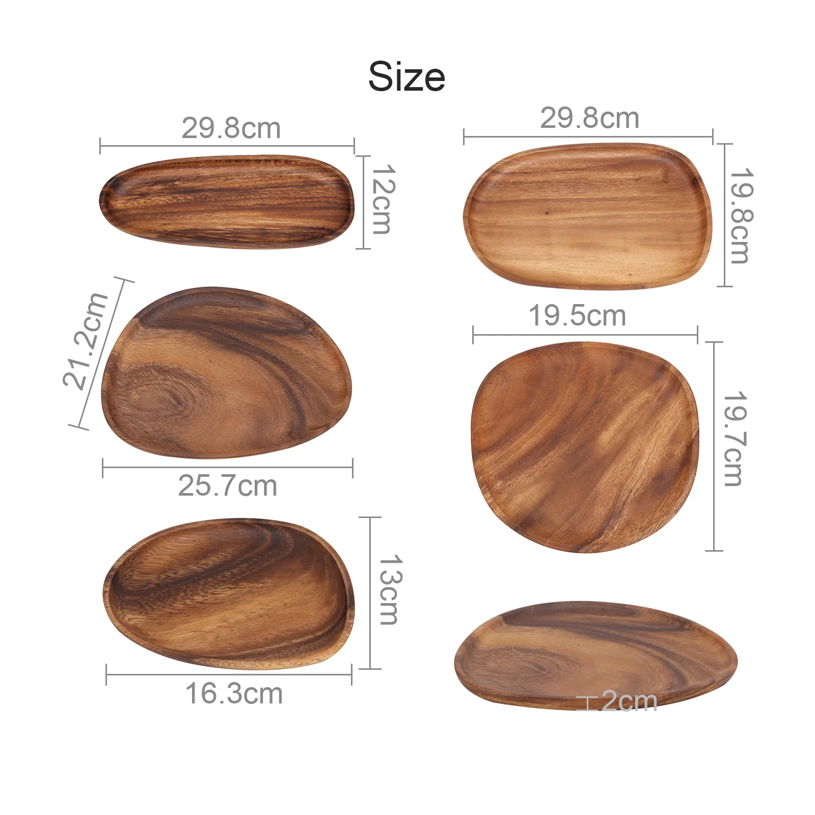 

Plate Dish Natural Walnut Wood Solid Wood Fruit Saucer Irregular Shape Tray For Afternoon Tea Dessert Cookies Kitchen Supplies
