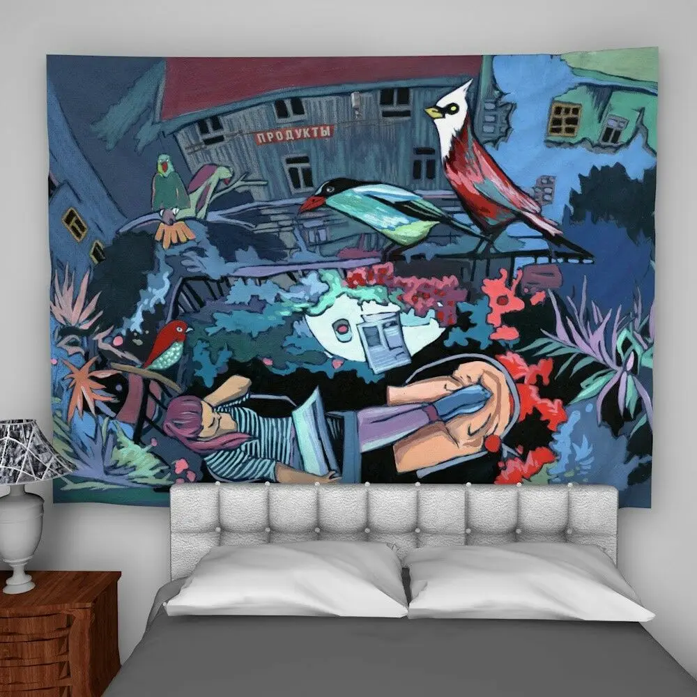 Знаменитая картина настенное украшение для дома|Декоративные гобелены| |