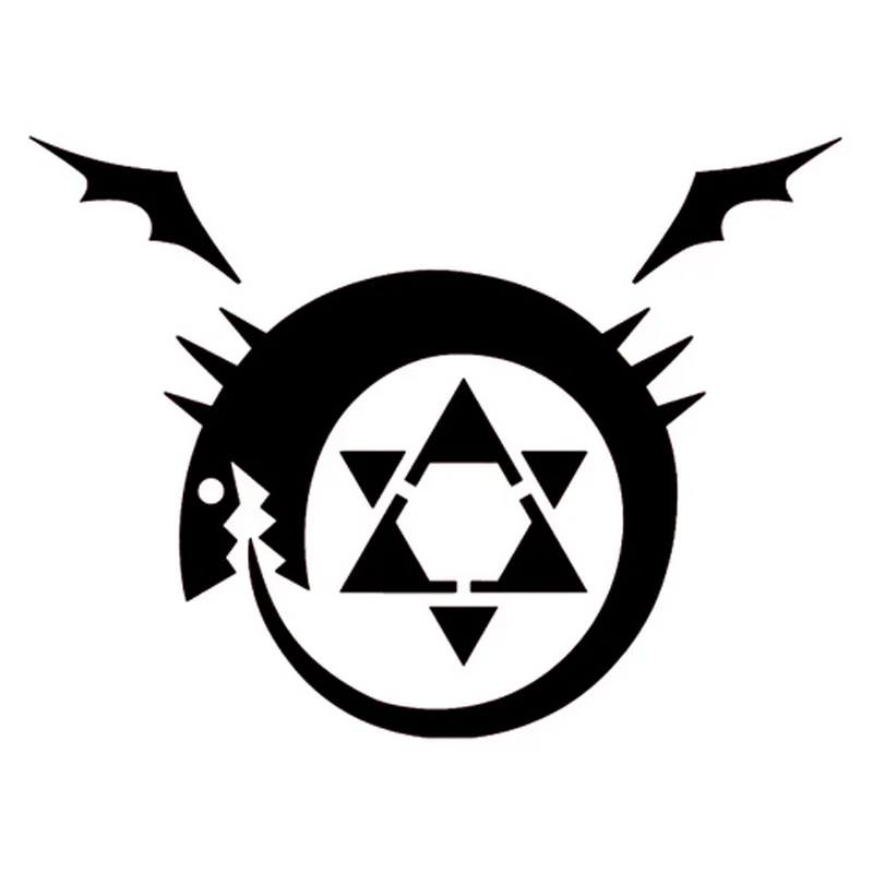 

creative car sticker14cm*11cm Fullmetal Alchemist Homunculus Anime KK Vinyl Custom Car Sticker