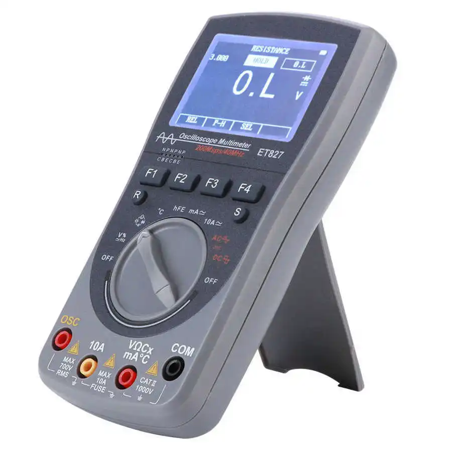 ET827 Multimeter 2 in 1 High Definition Screen 40Mhz 200Msps Handheld Professional Digital counts Meter Tester | Инструменты