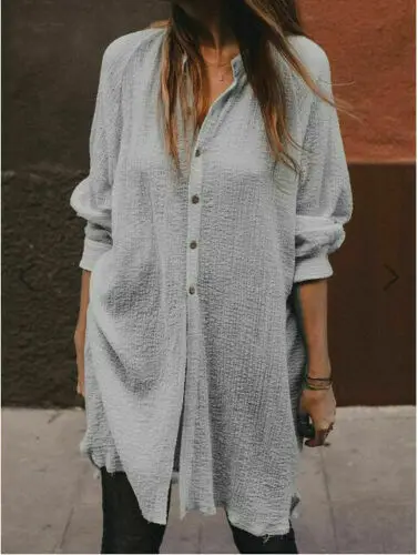 Женская блузка туника с длинным рукавом свободного покроя|Блузки| |