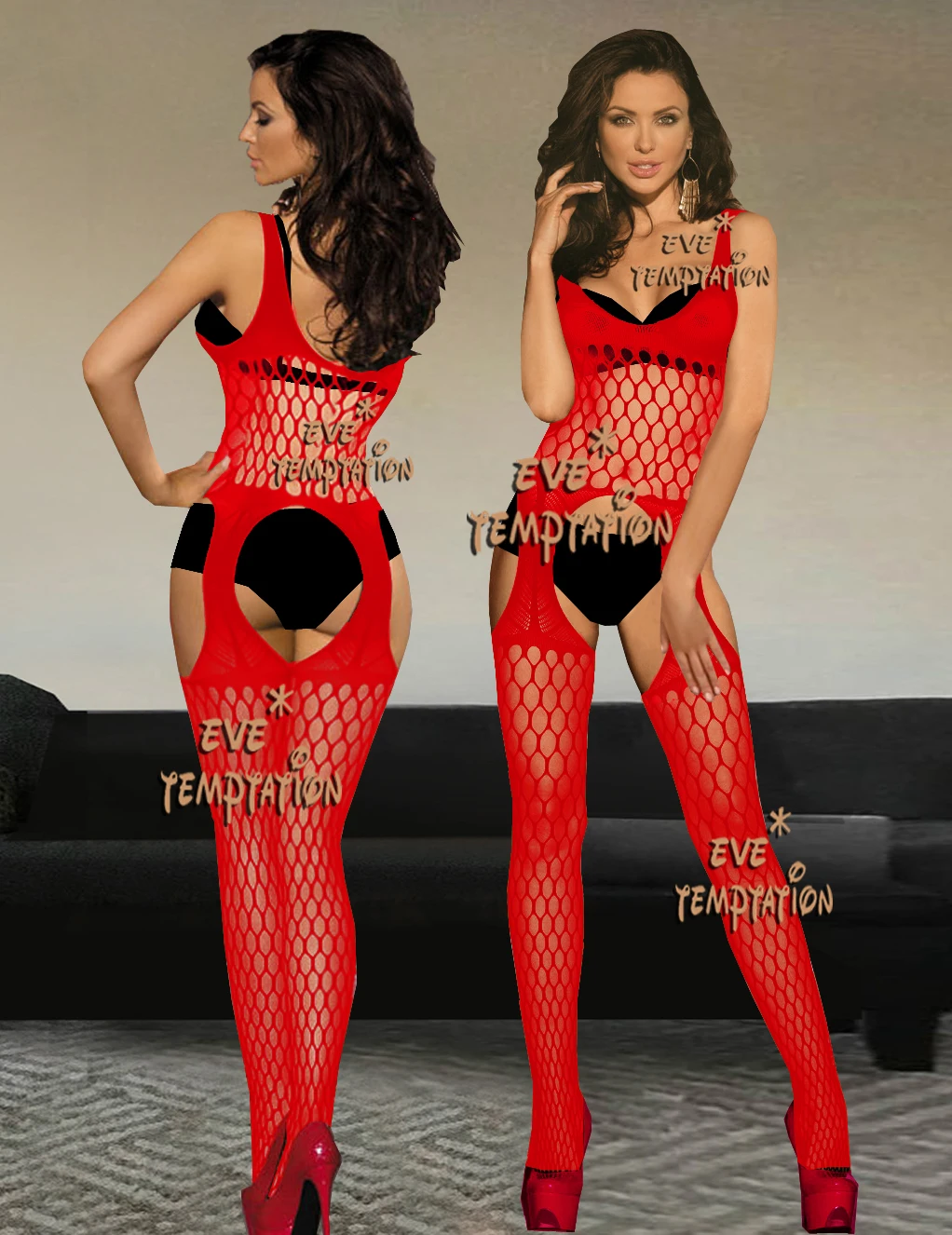 Сексуальная одежда для сна нижнее белье Babydoll боди сетчатые чулки-боди искушение интимный комбинезон перфорация нижнее белье lenceria W131