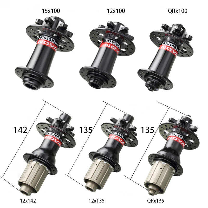 Novatec D791SB D792SB 24h 28h 32h MTB bike Road Disc hub 6 b