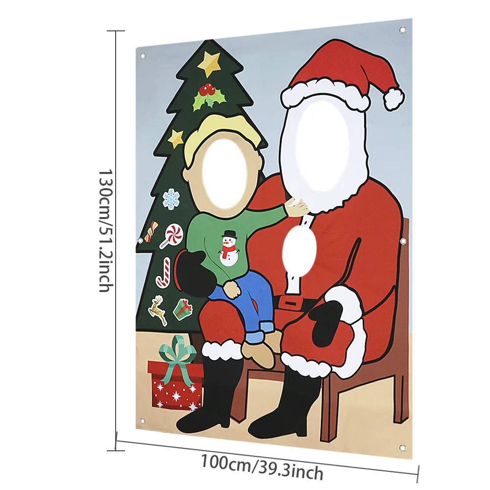 Санта Клаус Рождественская игрушка в форме бобов игры для фотосъемки Веселая