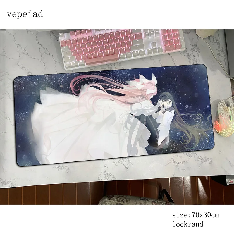 

Homura Akemi mouse pad gamer home 80x30cm notbook mouse mat gaming mousepad large Popular pad mouse PC desk padmouse mats