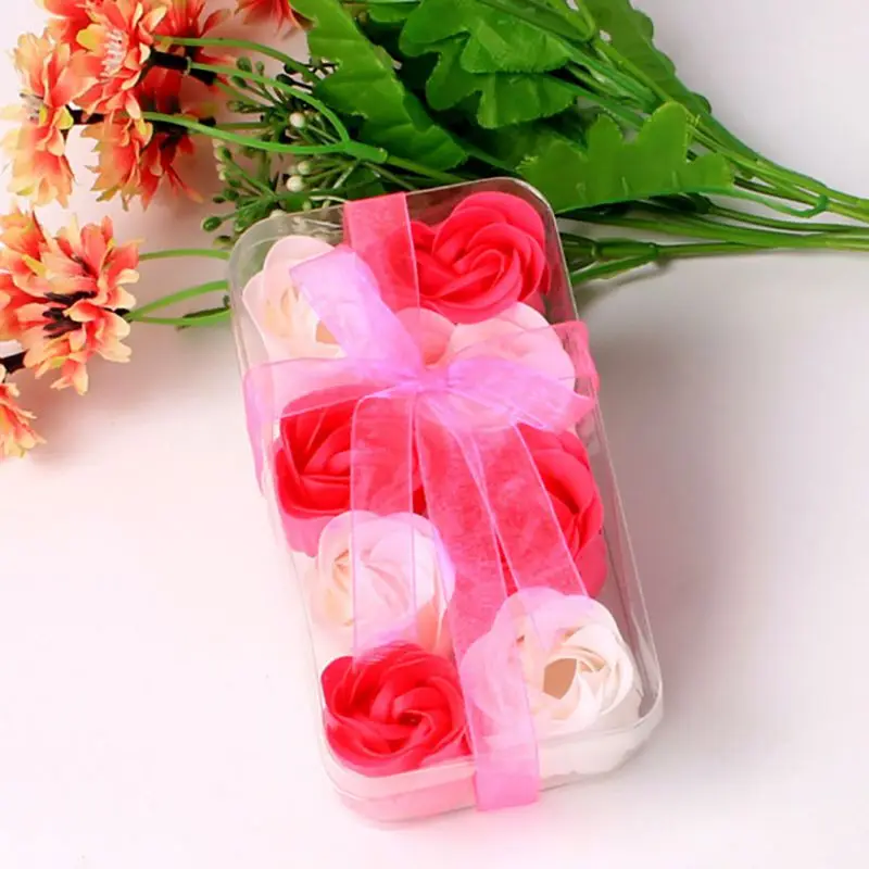 2020 День Святого Валентина мыло цветок ароматическая роза лепесток лента
