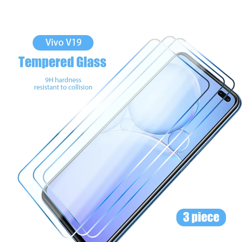 1/2/3 Pieces Protective Glass For Vivo Z5X 2020 Z6 5G Screen Protector For Vivo Y97 Y9S Z1 Pro Z1i Z1X Z3 Z3i Clear HD 9H Glass