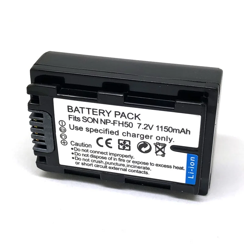 

NP-FH50 NPFH50 FH60 Battery For SONY A230 A330 A290 A380 Alpha DSLR DSC-HX1 HX100 HX100V HDR-TG1E TG3 TG5 TG7 A390 HX200 HX200V