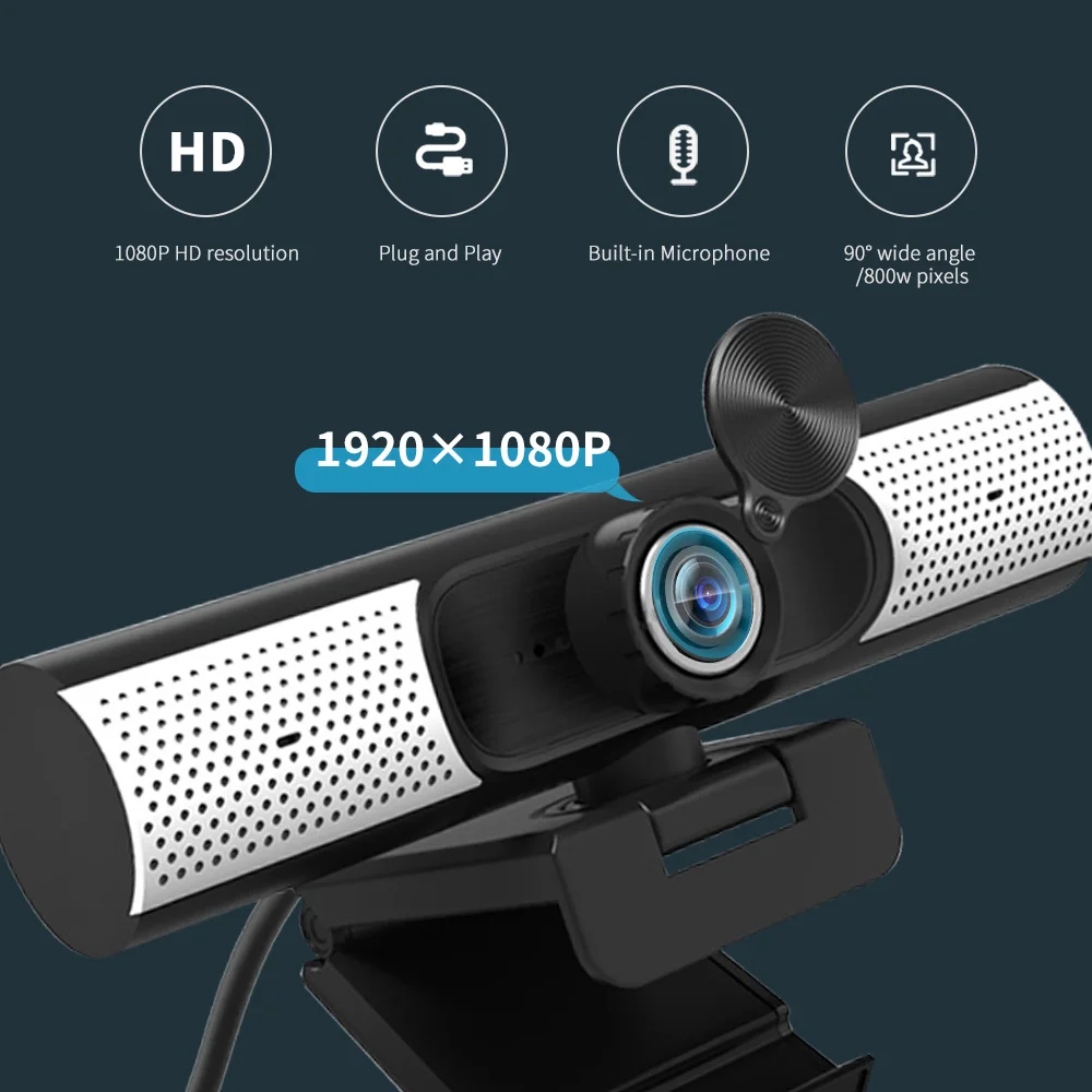 TISHRIC C500 веб камера с высокой четкостью 1080P Встроенный динамик Веб Cam 1080p для ПК