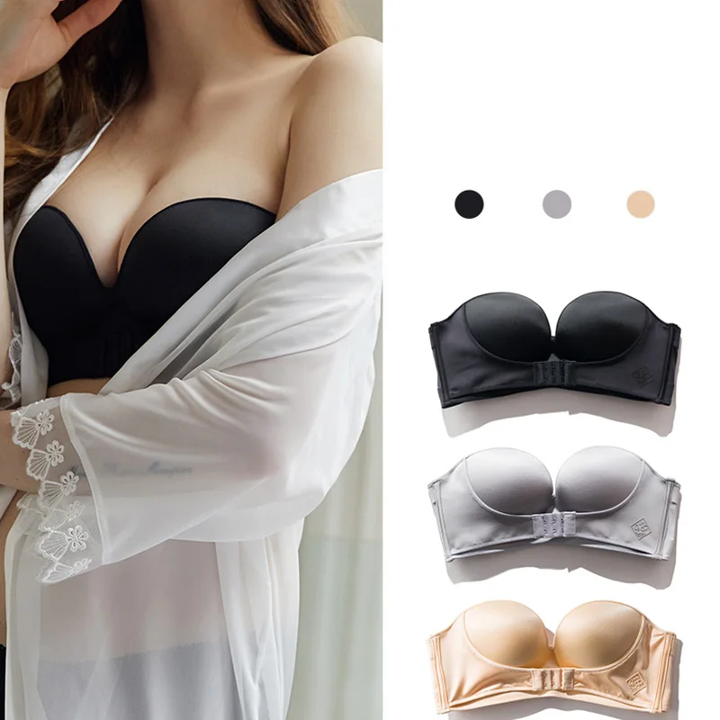 Бюстгальтер без бретелек супер пуш ап бюстгальтеры для женщин нижнее белье