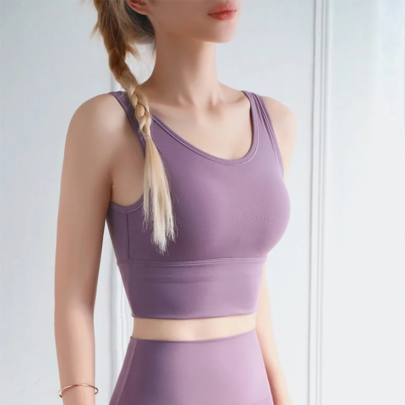 

Cloud Hide Women Yoga Crop Top Sports Bra Push Up Underwear Fitness Bras Solid Athletic Vest Shirt Running Sportswear Plus Size