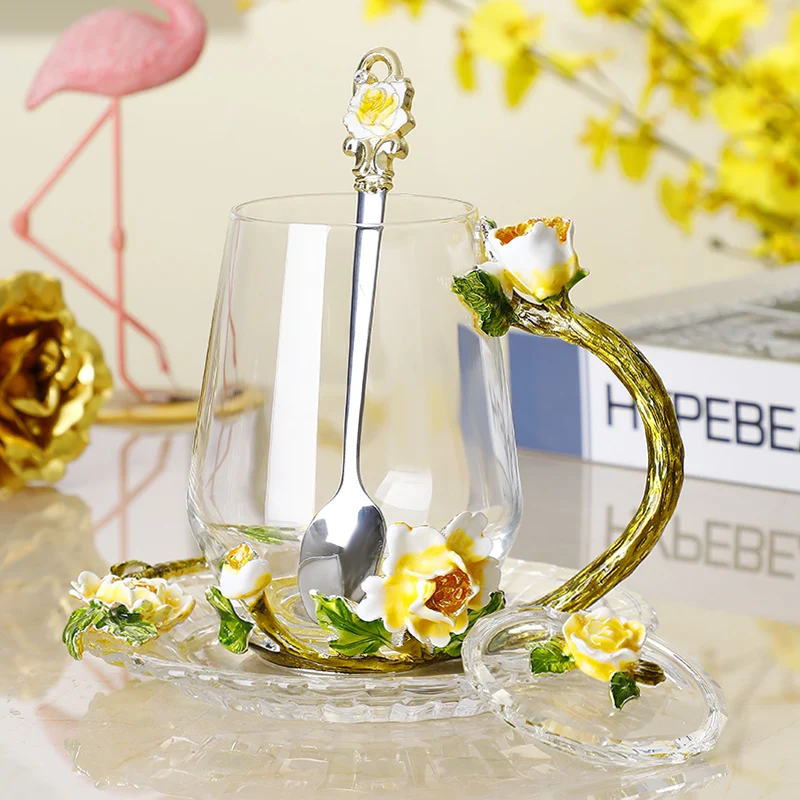 Эмалированная чашка для воды ароматизированного чая креативное семейное