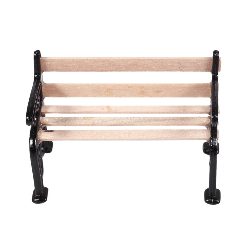 Миниатюрная кукольная мебель скамейка 1/24 кукольный домик Миниатюрный Сад Патио