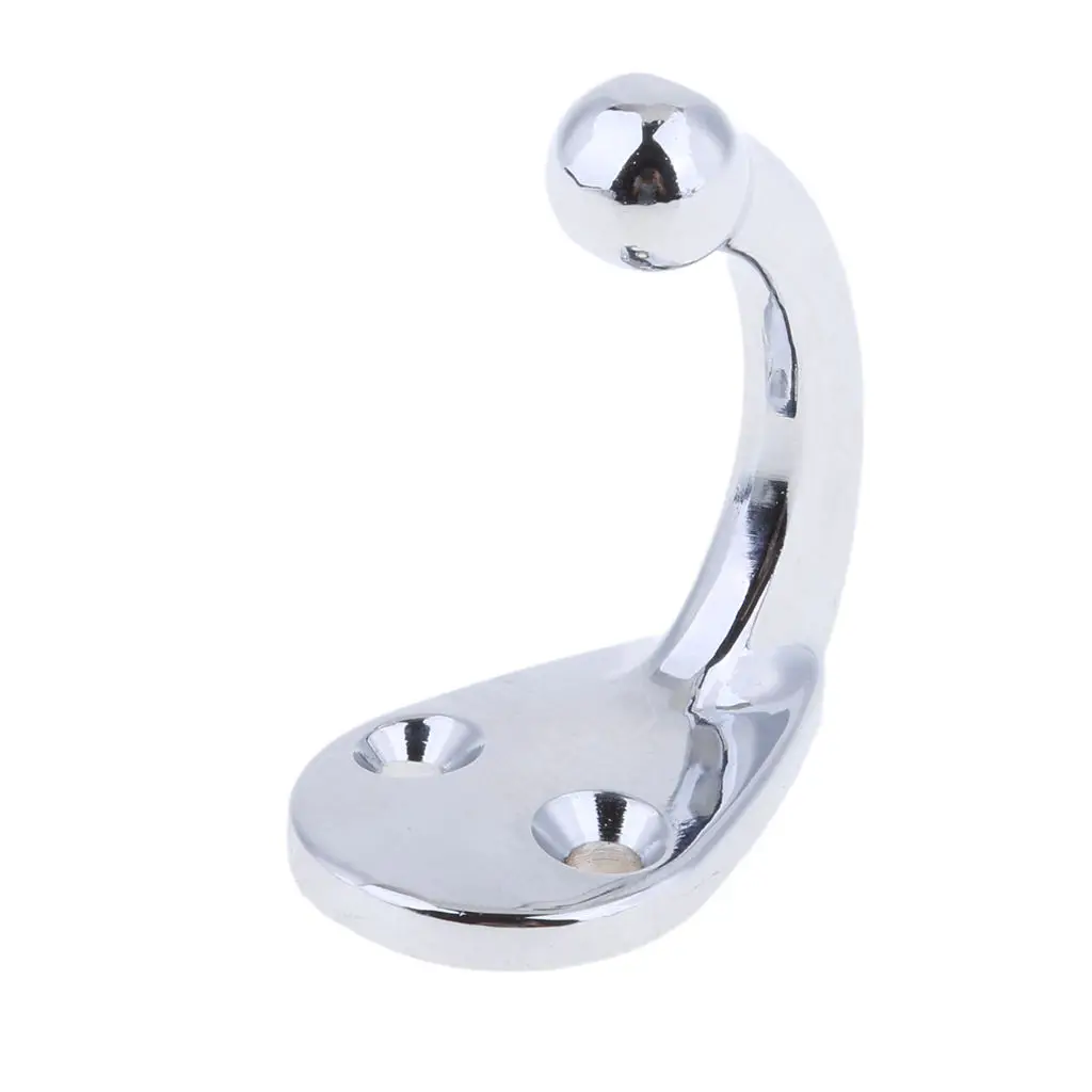 

Boat Stainless Polished Single Robe Hook Hat & Coat Hanger Marine Hardware