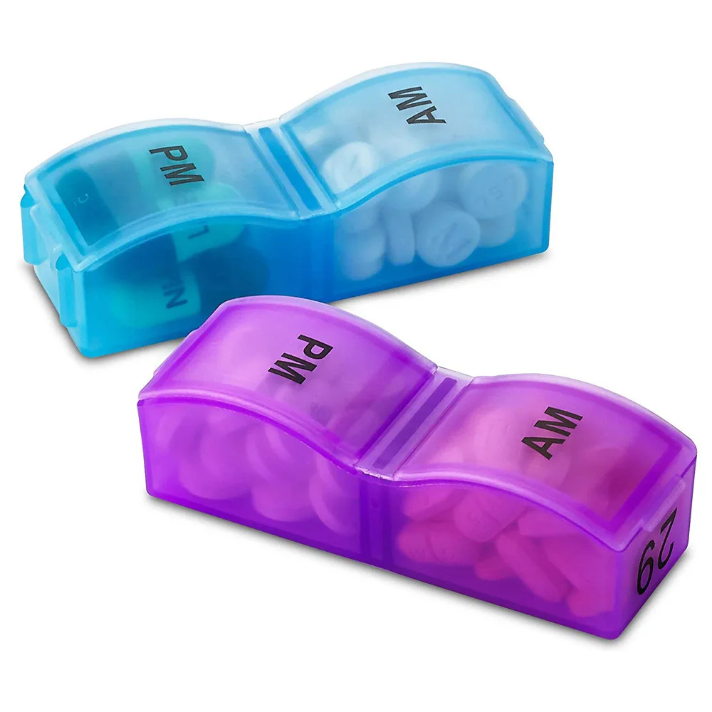 

Portable Pill Cases Travel Dispen Storage Container Colorful Drug Dispenser Packing Container 2/4/6 Slot Moisture-proof Pill Box