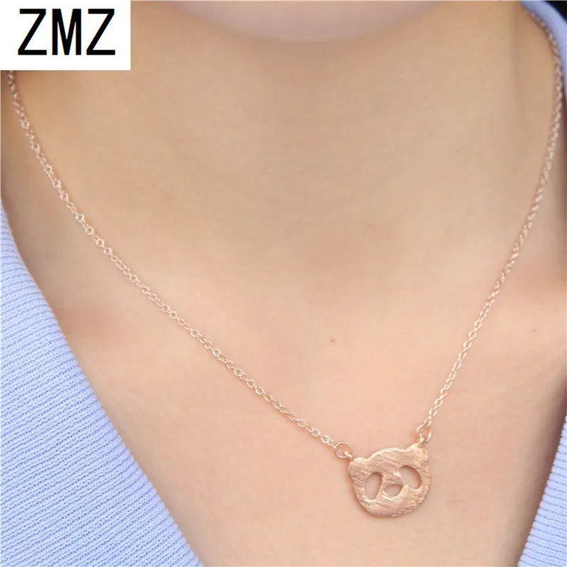 Подвеска в виде панды ZMZ модное ажурное ожерелье с изображением европейском и