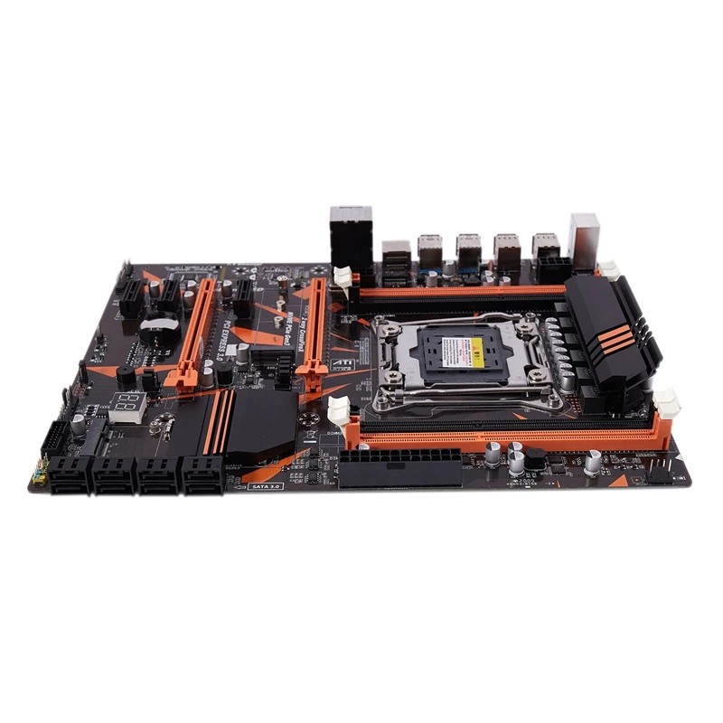 X99 LGA2011 материнская плата DDR3 128G четырехканальная RAM USB3.0 SATA3.0 NVME M.2 для Xeon LGA2011-V3