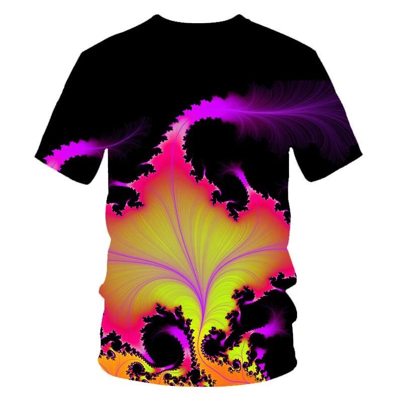 

The latest 3D printed T-shirt visual colorful pattern short-sleeved summer casual shirt T-shirt fashion o collar boys T-shirt