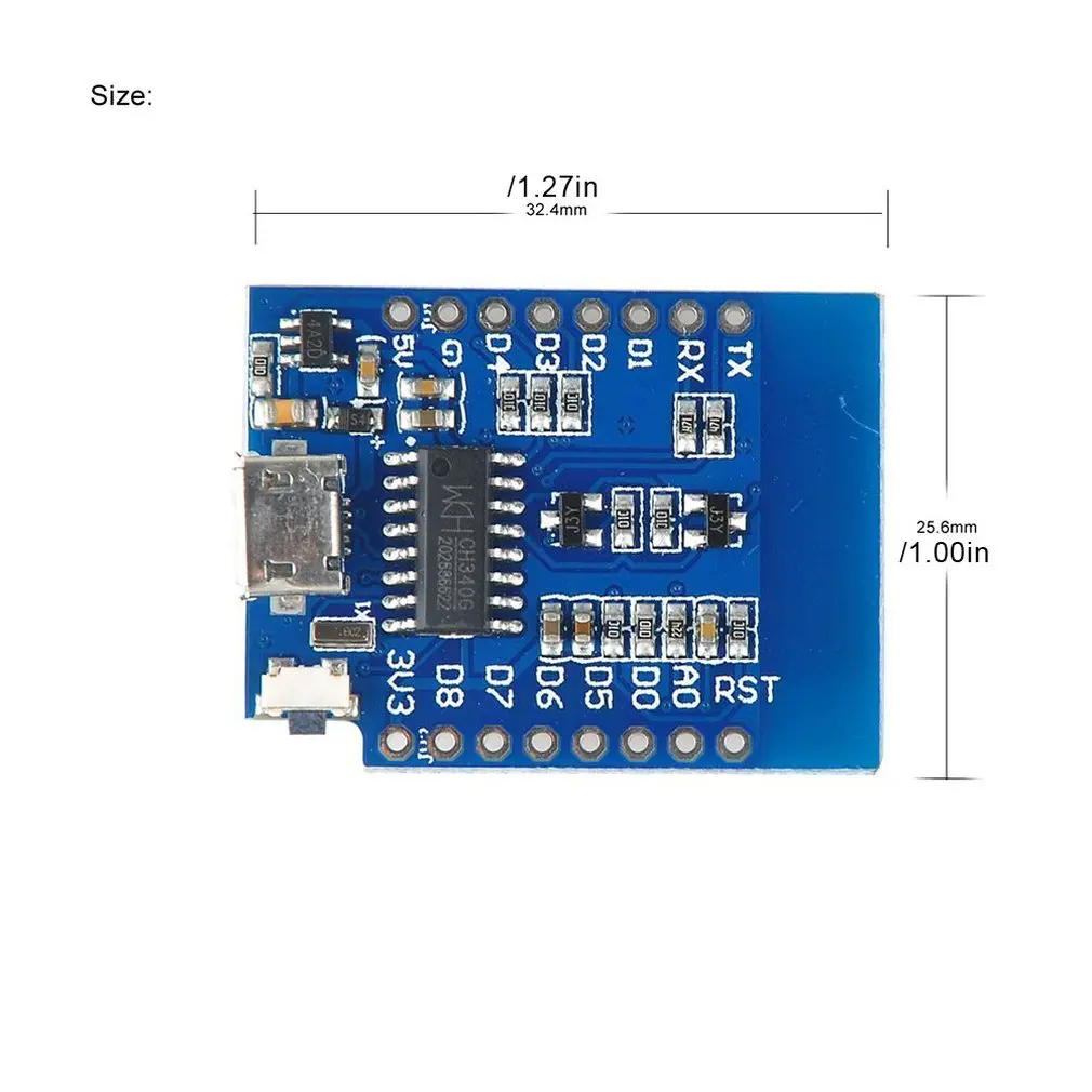 

Mini D1 Small NodeMcu Module NodeMCU Lua ESP8266 ESP-12 WeMos D1 Mini WIFI 4M Bytes Development Board Module