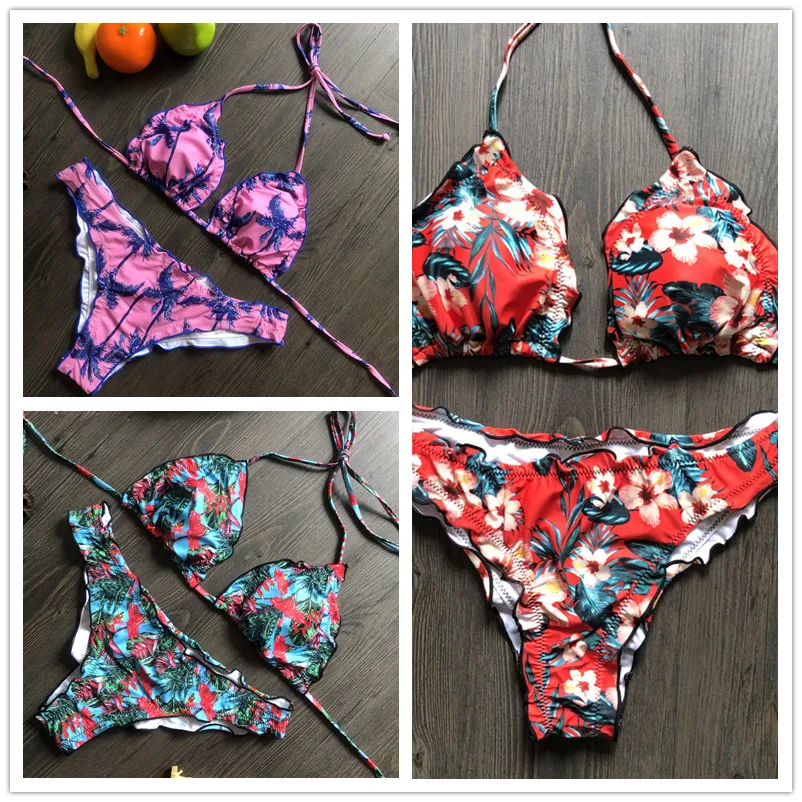 2020 синий и белый фарфоровый купальный костюм бикини Новое поступление купальник