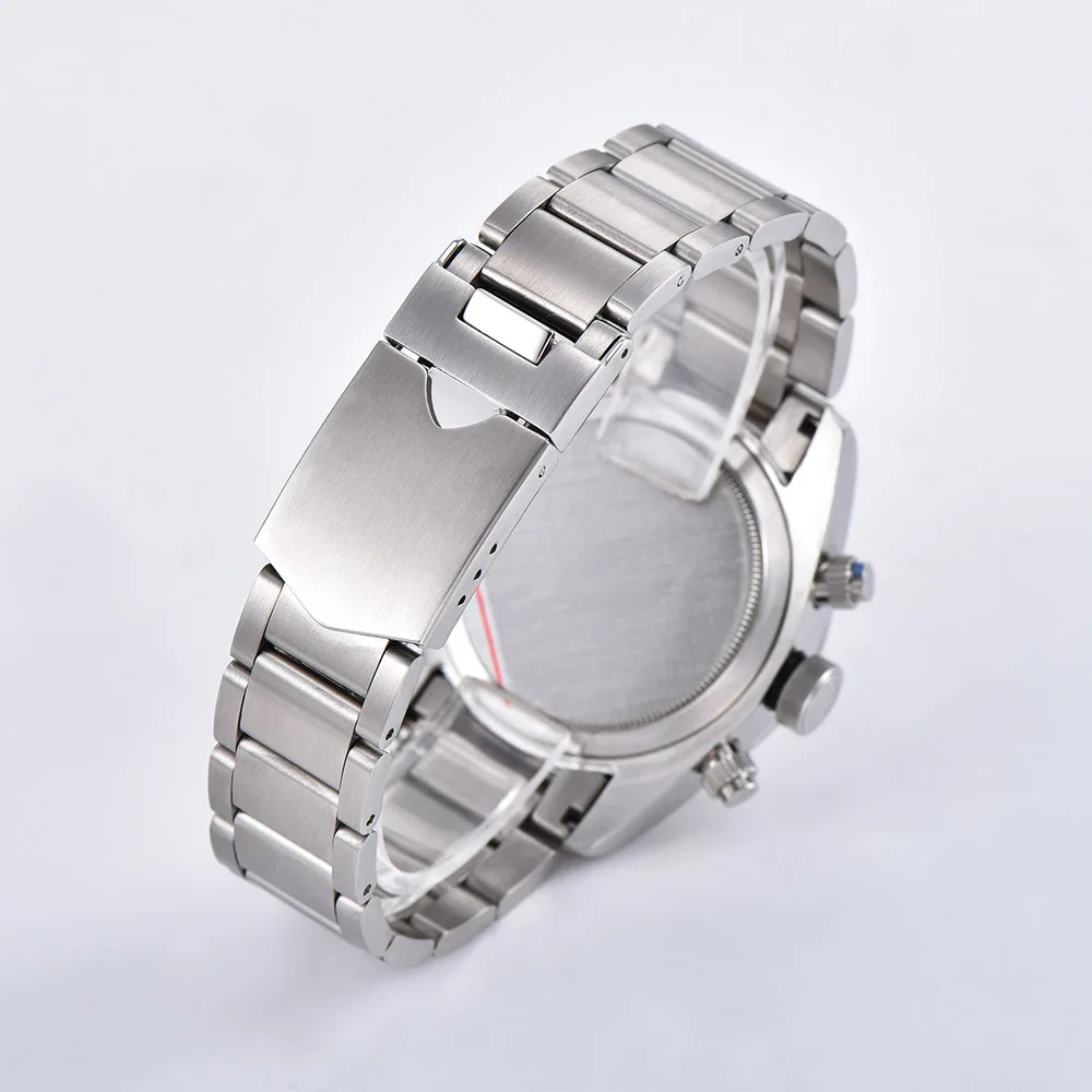 Новые мужские часы 41 мм Schwarz Bay 79350 хронограф кварцевые японские MIYOTA VK64 Move Мужские t 316L чехол из нержавеющей стали часы