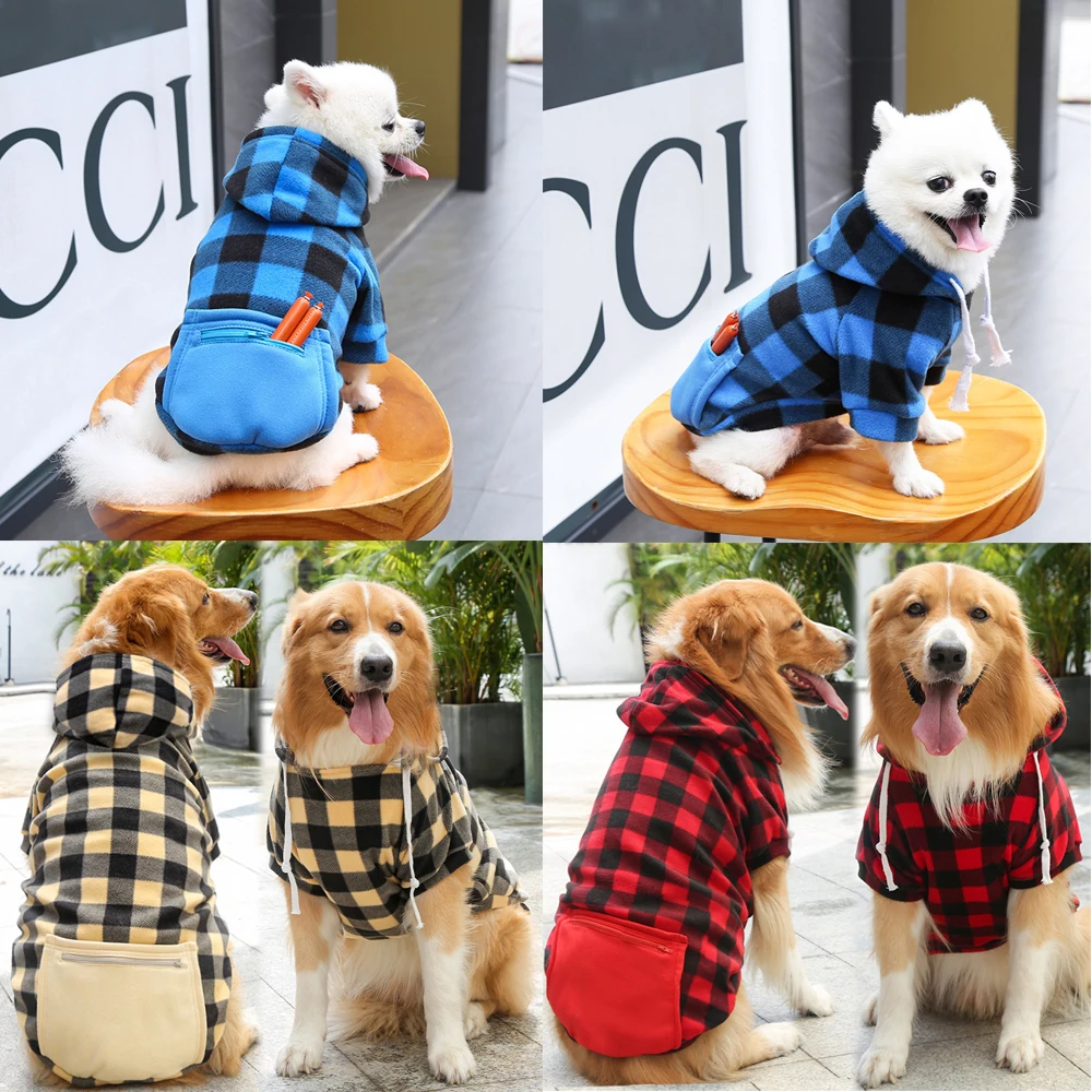 Зимняя осенняя одежда искусственный свитер в клетку с карманом Толстовка для