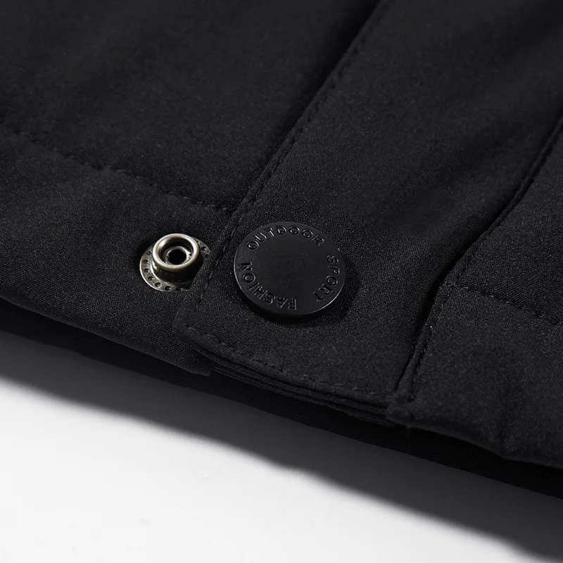 

New men's middle and long detachable collar cotton padded clothes in winter