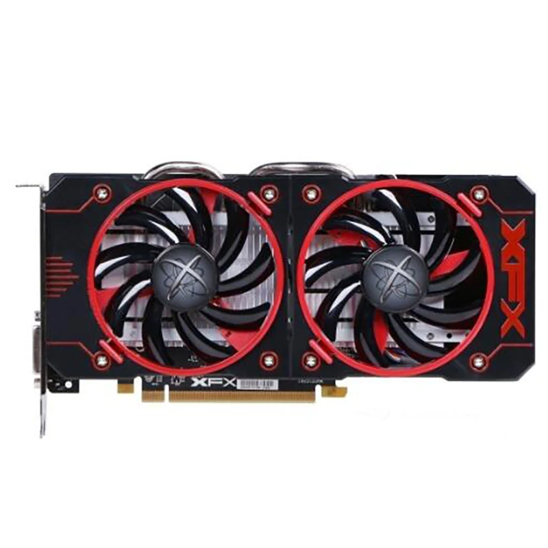 Видеокарта XFX RX460 4 Гб 400 бит GDDR5 бывшая в употреблении графические карты для AMD RX 460