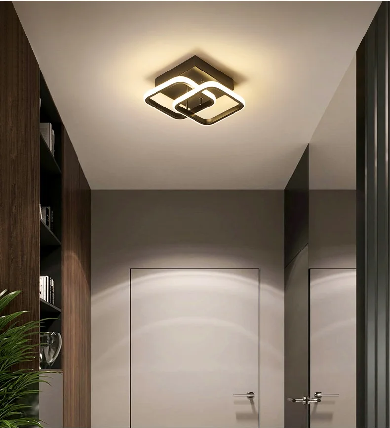 

Modern Ceiling Lamp For Home Led Lustre Black&White Small Led Ceiling Light For Bedroom Corridor Light Balcony Lights Luminaires