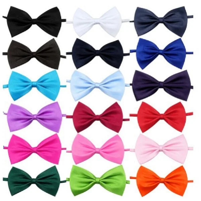 (50 шт./лот) однотонный цветной для собачки щенок кошка плюшевый бант из полиэстера