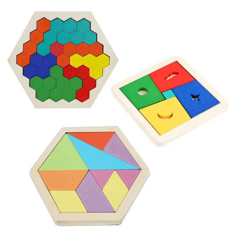 

1Pcs Baby Kids Wooden Puzzle Toys DIY Interactive Puzzle Game Toys Nice Gift for Baby Early Education