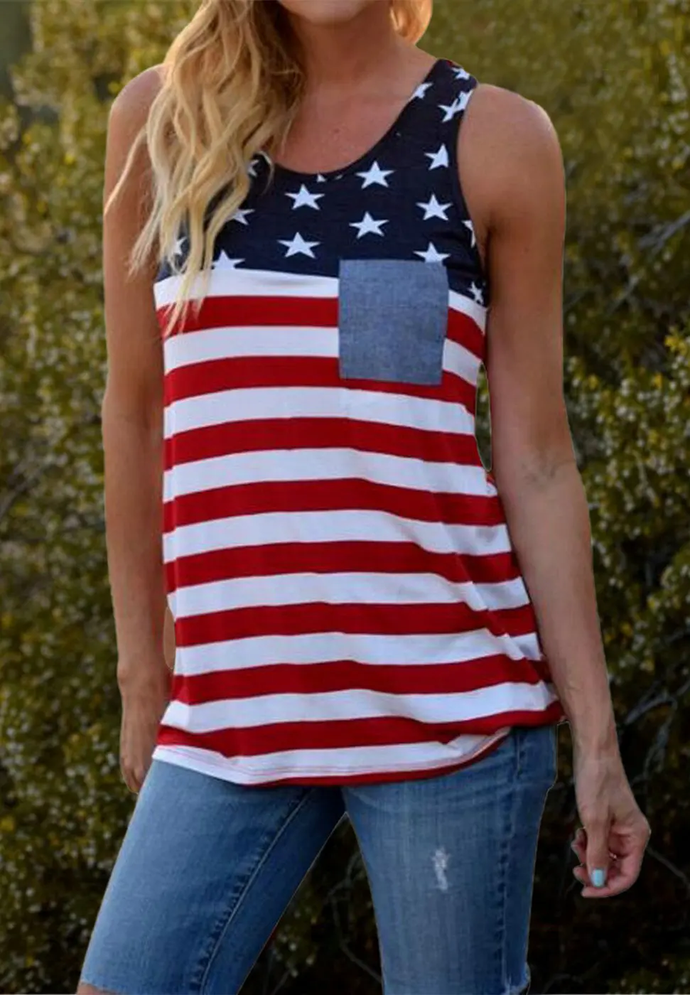 Майка женская с открытыми плечами и карманами повседневный Свободный Топ в