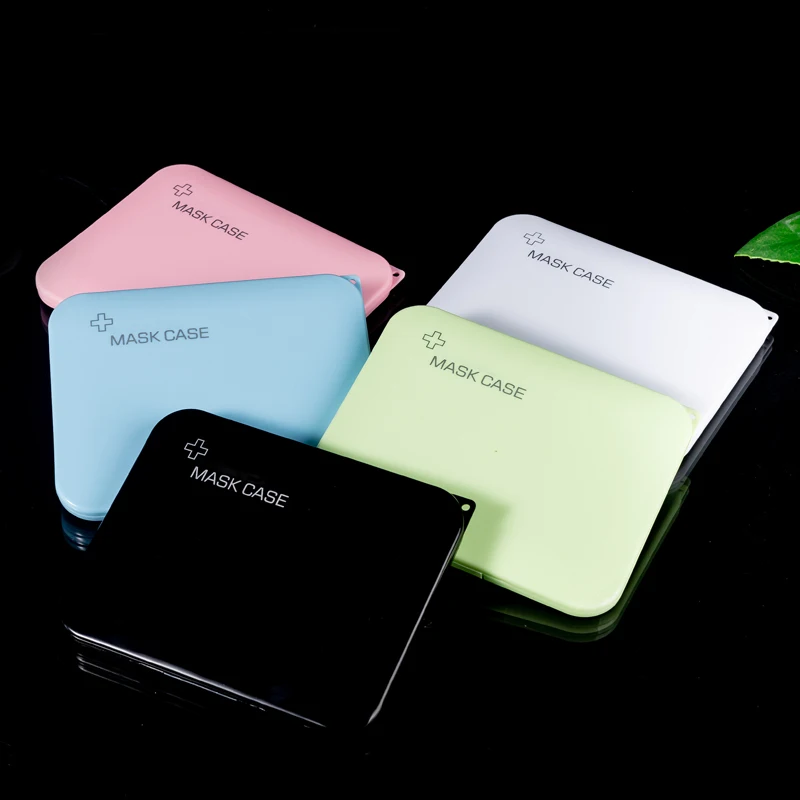 Коробка для хранения масок цветной органайзер пылезащитный и водонепроницаемый