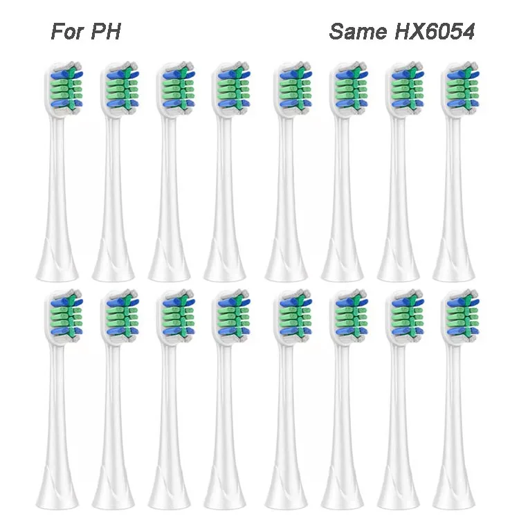 24PCS hx6054 6064 Sensitive Oral Toothbrush  Electric Toothbrush Replacement Heads For Ph Soni care Sensitive Easy Diamond Clean