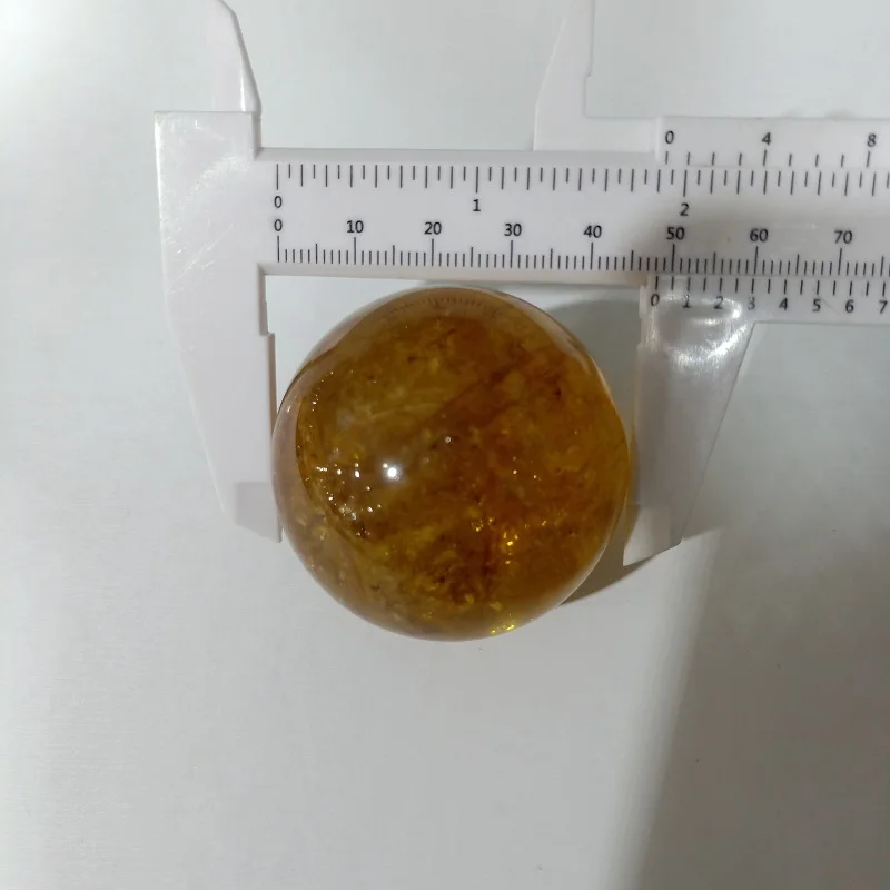 

Natural Citrine Ball Is A Restorative Healing, Home Decor Mineral Quartz, Christmas Gift