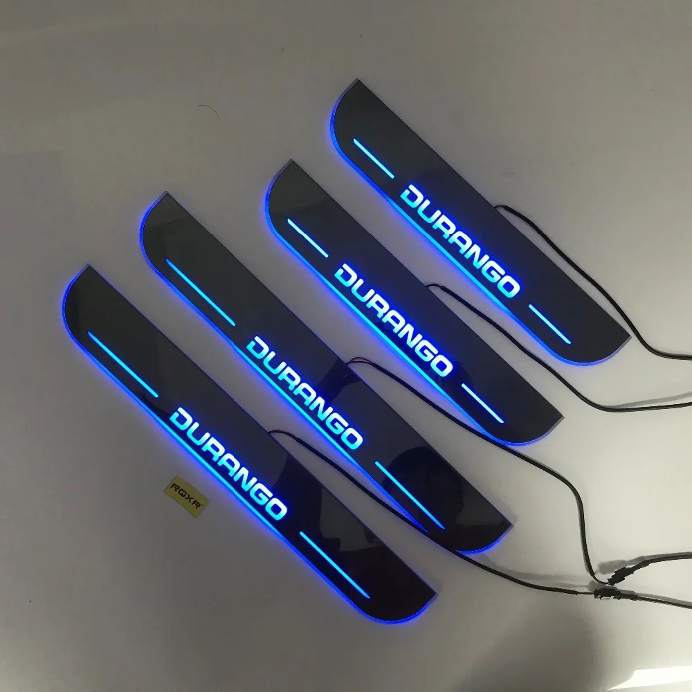 

Express Delivery Led Door Sill Plate Strip Welcome Light Pathway Accessories Guard Protectors for Dodge Durango