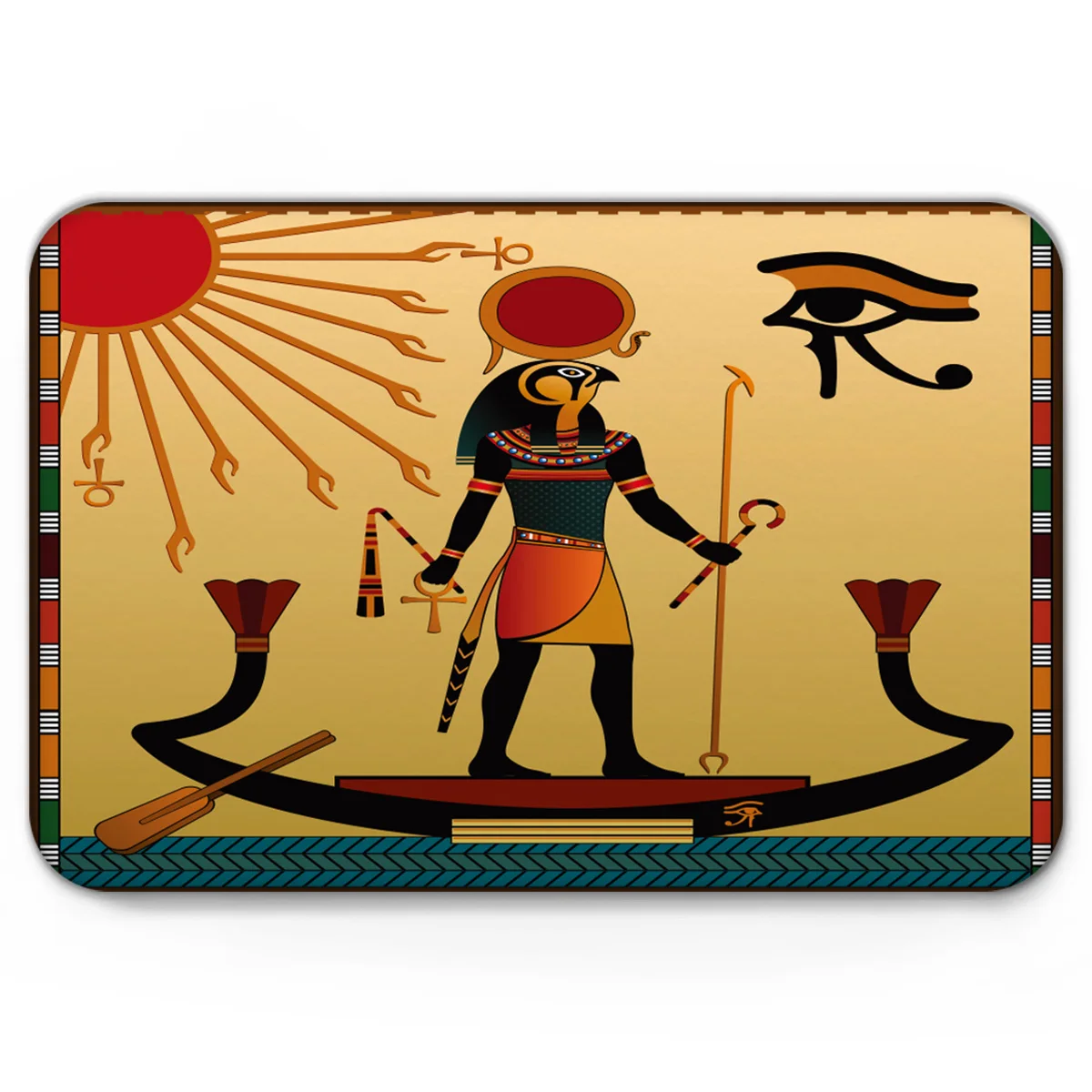 Античный Египетский коврик с символами нескользящий мягкие коврики для ванной