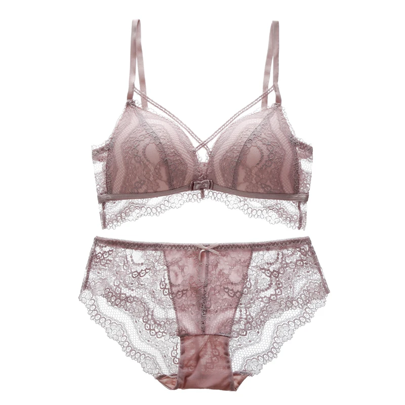 Sexy pure color lace beautiful back hollowed out no marks rings steel two rows of buttons. | Женская одежда