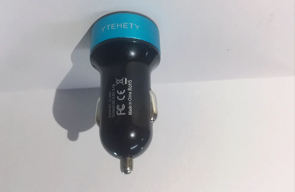 Быстрое автомобильное зарядное USB устройство ytechnety 3 1 а с двумя портами и