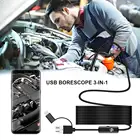 USB бороскоп, эндоскоп, камера 3 в 1USB Водонепроницаемая камера для осмотра HD для смартфона инструмент для ремонта автомобиля