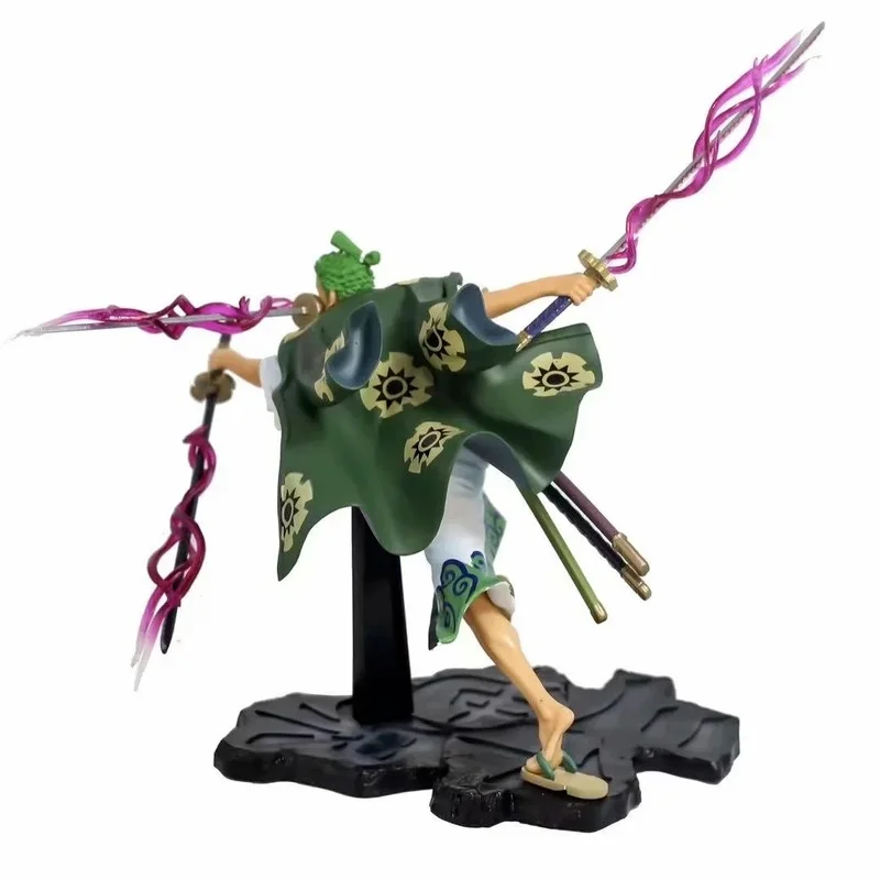 

Japanese Anime One Piece Figurines Roronoa Zoro Kimono Three Swords Fighting Edition PVC Action Figure Collection Model Toy