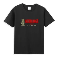 hattori hanzo logo t shirt homme summer tops short sleeve tee shirt pure cotton vogue style