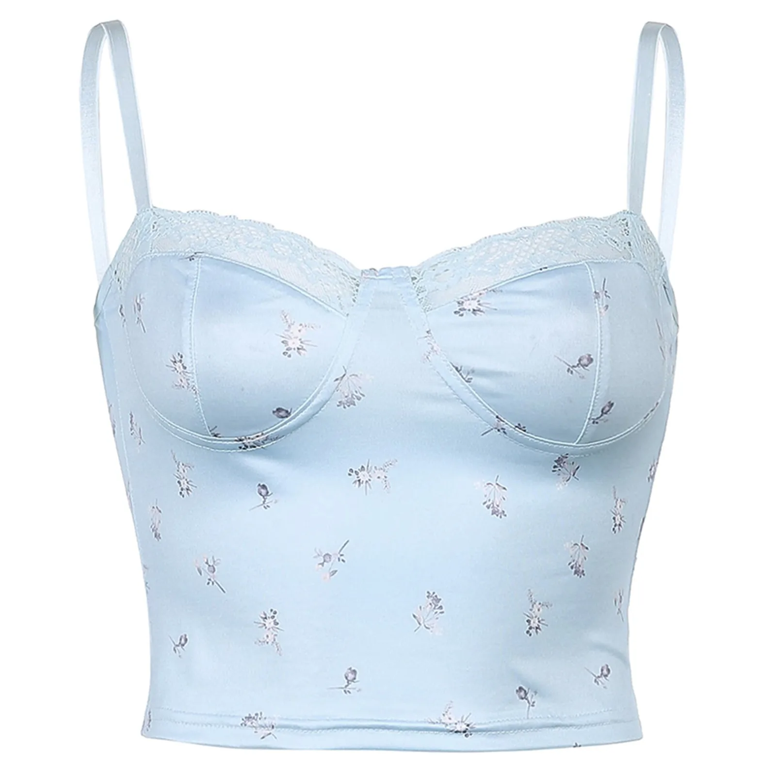 

Fashion Women Sexy Tops Vest New Style Lady Sexy Retro Lace Broken Flower Small Sling Navel Short Blouse Crop Tank Tops