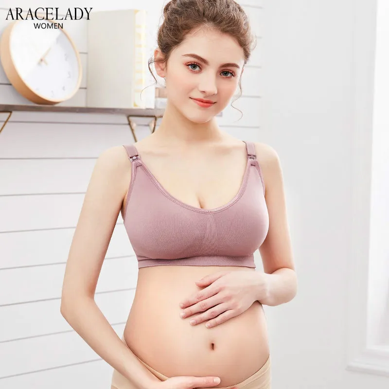 Бюстгальтер для грудного вскармливания кормления без косточек мягкий хлопковый