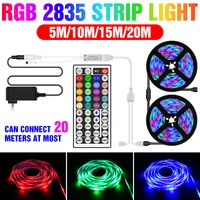 rgb led strip light light led lamp tape rgbw tv backlight led strip light white neon ribbon rgb band strip 12v 5m 10m 15m 20m