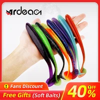 ardae fishing lure easy shiner 110mm t tail wobblers silicone relax shark artificial double color baits bass perch leurre souple