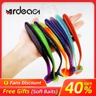 Приманка для рыбалки Ardae Easy Shiner 110 мм, Т-образный хвост, силиконовые релакс-акулы, искусственные двухцветные приманки, окунь, Мягкая приманка