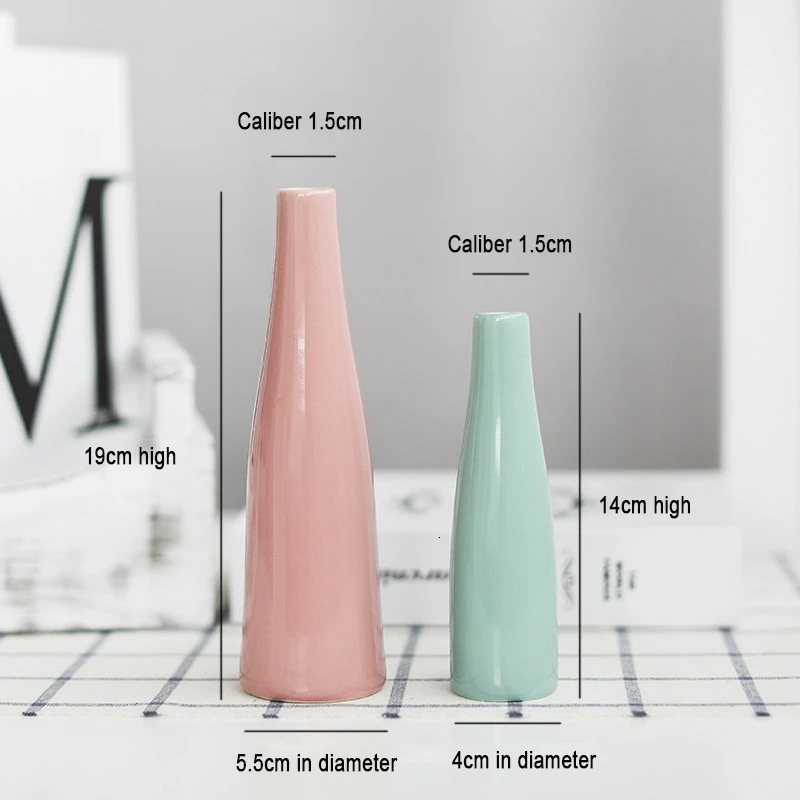 Керамическая ваза для цветов 4 цвета украшение домашнего стола цветочного горшка